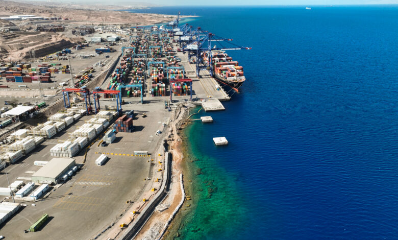 Aqaba port operations supporting new capacity measures across customs, trucking and storage.