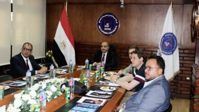 Maersk delegation visiting Damietta Container & Cargo Handling Co. to discuss container volumes and cooperation