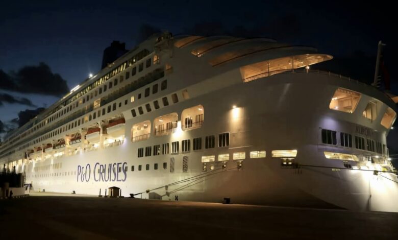 Alexandria Port cruise activity with cruise ships Astoria Grande and Aurora calling at the Egyptian port.