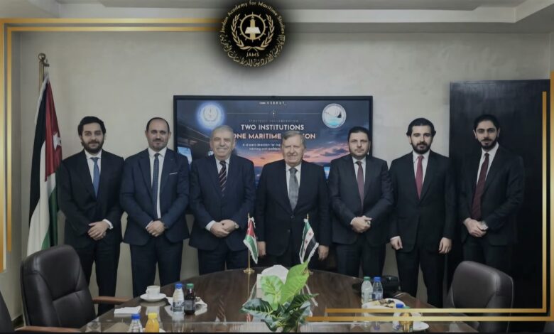 JAMS Syria maritime cooperation agreement with Phoenicia Maritime Training Center in Tartous.