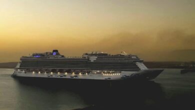 AROYA cruise ship at Sokhna Port in Egypt during its October 2026 visit.