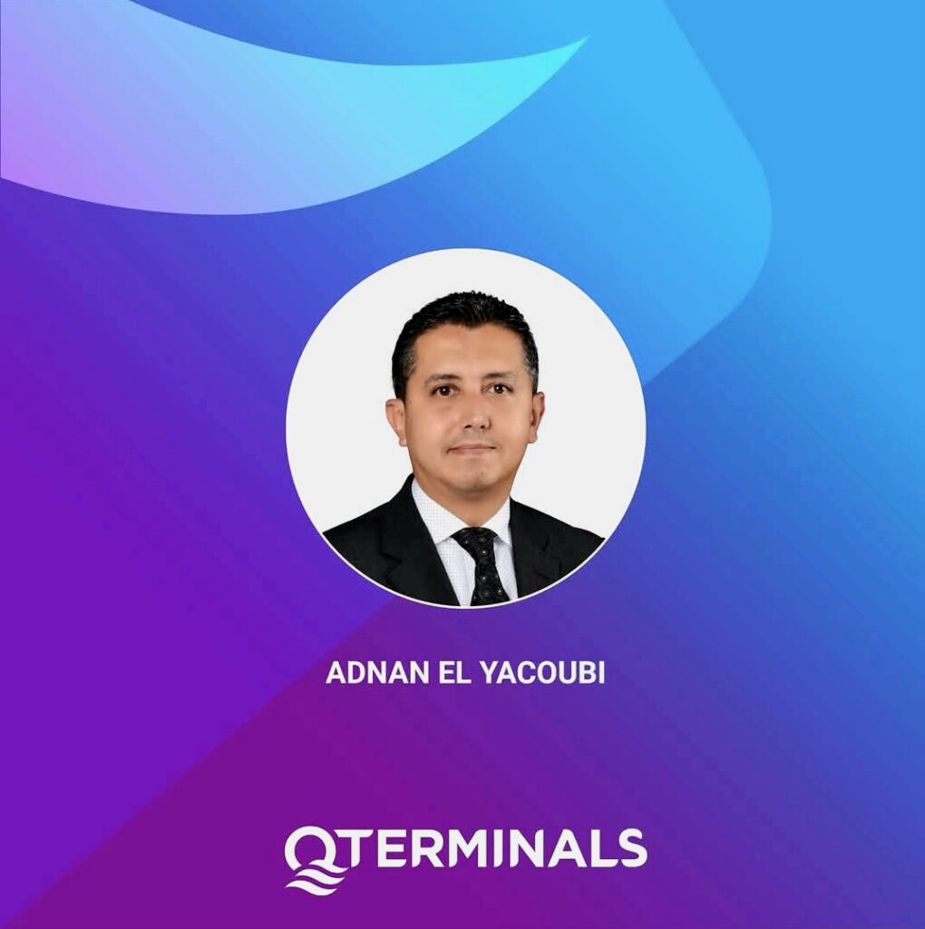 Adnan El Yacoubi, newly appointed Managing Director of Hamad Port in Qatar, in an official QTerminals announcement.