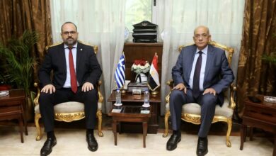 Egyptian and Greek maritime officials discuss Alexandria–Greece shipping links and cruise cooperation during a delegation visit to Alexandria Port.