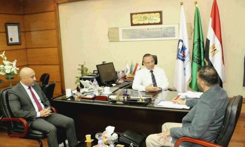 Egypt's Port Training Institute and CILT International representatives meet to discuss logistics and supply chain training cooperation.