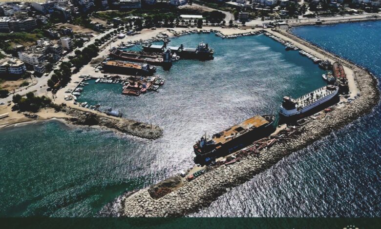 Baniyas Port ship maintenance and repair operations in Syria, including vessel servicing and technical conversions.