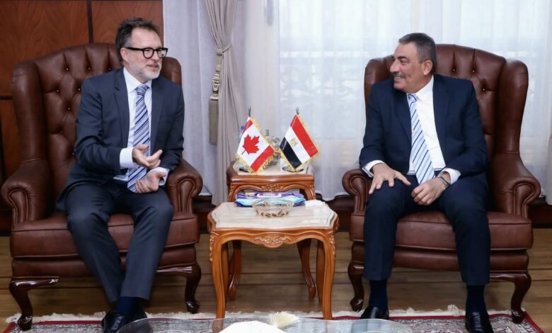 Canadian Ambassador Ulric Shannon visits Damietta Port to review development projects and investment opportunities.