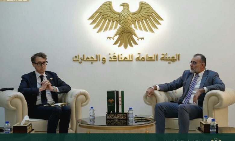 Syrian port modernization discussions between the General Authority for Borders and Customs and Belgium’s Enabel delegation.