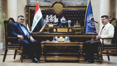 Iraqi port and oil company officials discuss oil tanker infrastructure upgrades and maritime logistics cooperation.