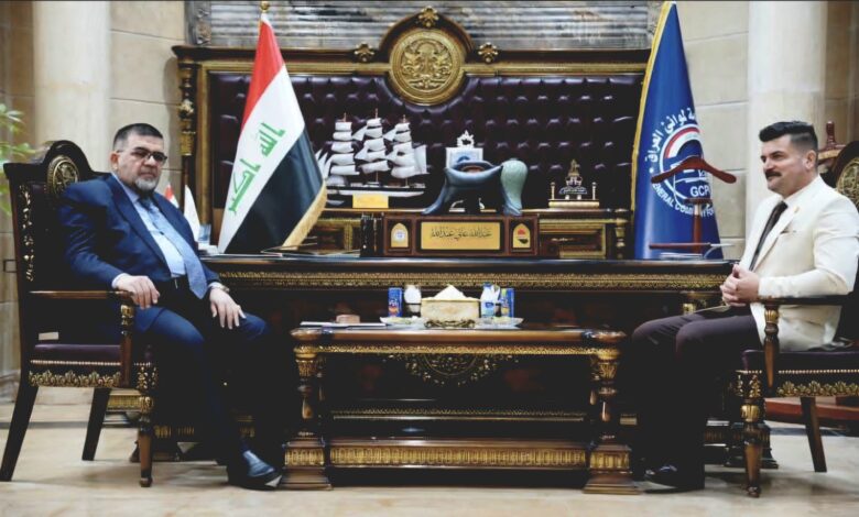Iraqi port and oil company officials discuss oil tanker infrastructure upgrades and maritime logistics cooperation.