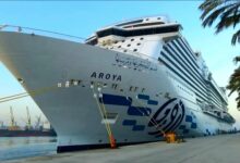 AROYA cruise ship at Alexandria Port i