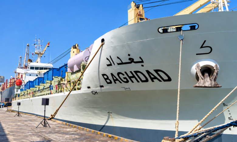 BAGHDAD Cargo Ship at the Quay