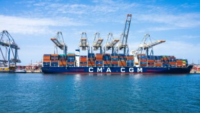 CMA CGM Asia freight rates for container shipments to the Mediterranean, Black Sea and North Africa.