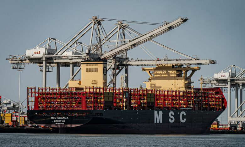 MSC Far East freight rates for container shipments to Europe, the Mediterranean, North Africa and the Black Sea.