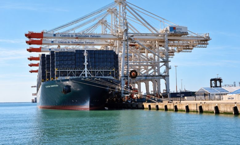Nador Container Terminal at Morocco's Nador West Med port, where CMA Terminals has acquired a 49% stake.