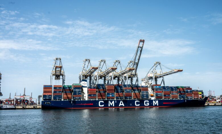 CMA CGM refrigerated container shipments subject to a $1,000 peak season surcharge on the Northern Europe–Arabian Gulf trade.